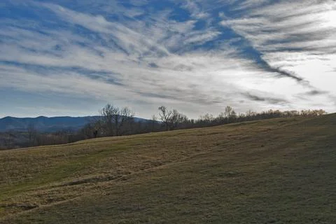 Landscape with clouds Stock Photos