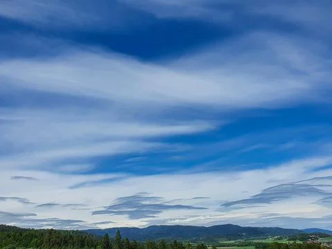 Landscape with clouds in the sky - Sande Stock Photos