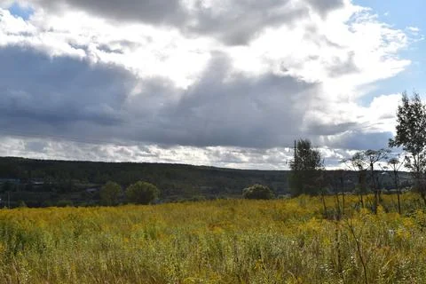 Landscape on Cloudy Day Foto stock