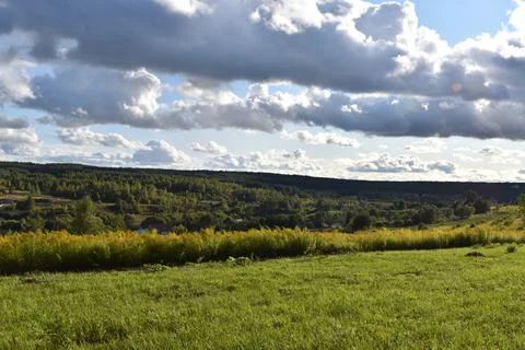 Landscape on Cloudy Day Foto stock