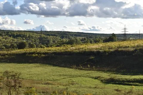 Landscape on Cloudy Day Foto stock