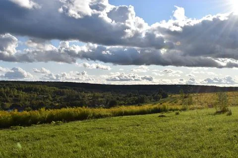 Landscape on Cloudy Day Foto stock