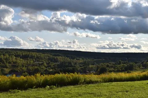 Landscape on Cloudy Day Foto stock