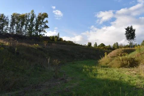 Landscape on Cloudy Day Foto stock