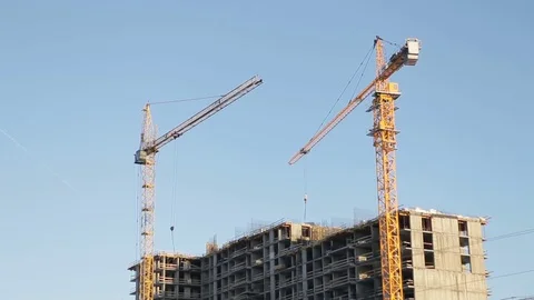 Landscape of construction site Stock Footage 75543361