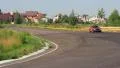 Landscape countryside view, Datsun P510 retro car passing by HD Footage