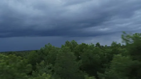Landscape In Cuenca, Spain. Dron. Trees Stock Footage 233182724