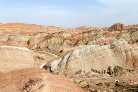 Landscape of danxia landform 스톡 사진