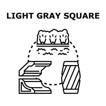 Landscape design and gardening elements creating an outdoor space icon イラスト素材