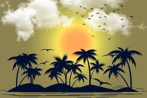 Landscape design. Stock Illustration