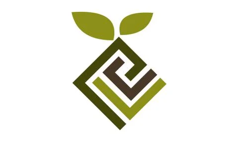 Landscape design Logo Design Template Vector Illustrazione stock