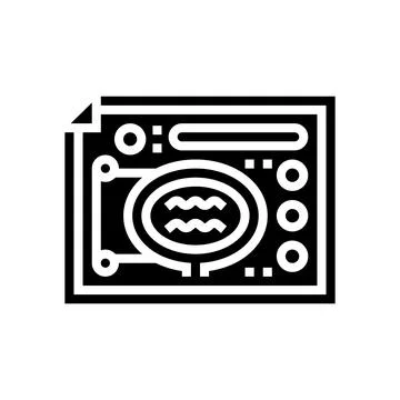 Landscape design plan glyph icon vector illustration Stock Illustration