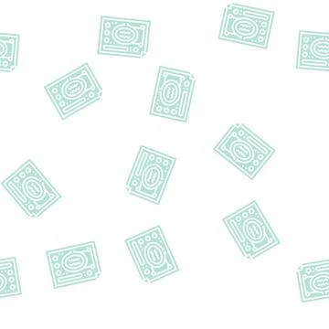 Landscape design plan glyph seamless pattern Stock Illustration
