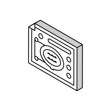 Landscape design plan isometric icon vector illustration Stock Illustration