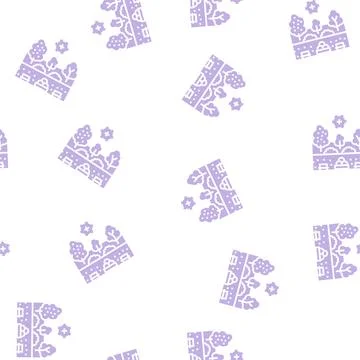 Landscape development services glyph seamless pattern Stock Illustration