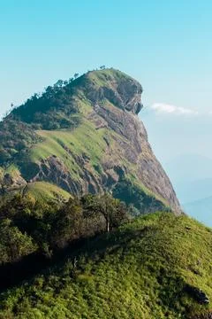 Landscape of Doi Mon Chong The highest mountain peak in Thailand Stock Photos