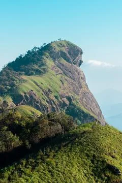 Landscape of Doi Mon Chong The highest mountain peak in Thailand Stock Photos