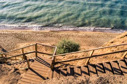Landscape down to the sea. Stock Photos