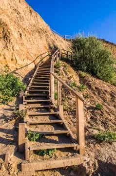 Landscape down to the sea. Stock Photos