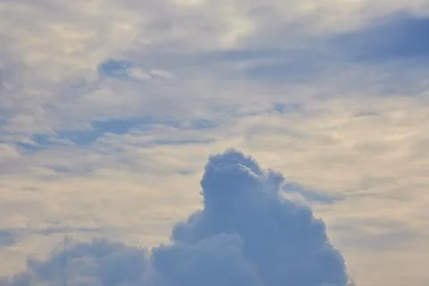 Landscape with dramatic cloud in the evening sky 写真素材