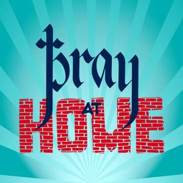 Landscape with dramatic light - blue sky background with clouds, summer day Stock Illustration