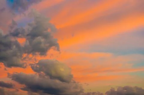 Landscape with dramatic light Foto stock