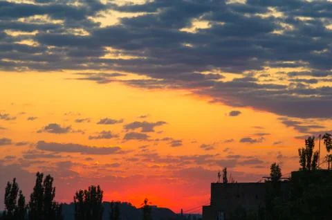 Landscape with dramatic light Stock Photos