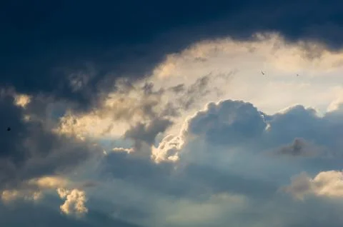 Landscape with dramatic light Foto stock