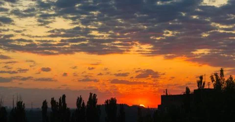 Landscape with dramatic light Stock Photos