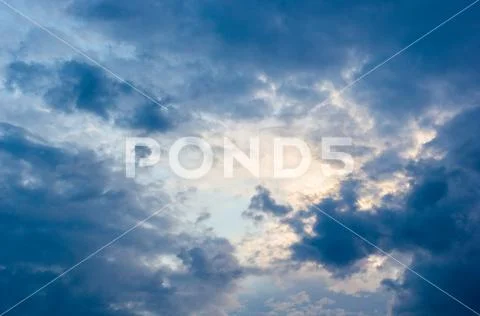 Landscape with dramatic light Foto stock