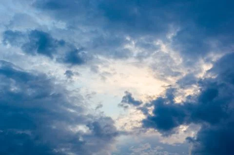 Landscape with dramatic light Foto stock