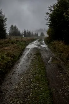 Landscape with a dramatic sky Foto stock