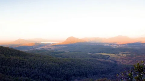 Landscape during the sunset Stock Footage 76103862