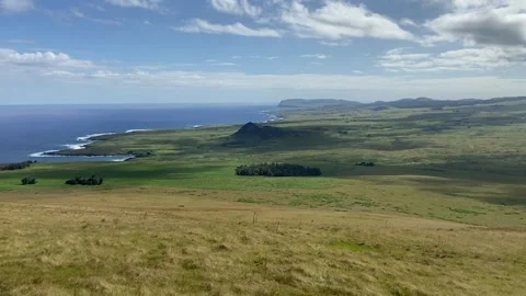 Landscape in Easter Island 스톡 동영상 342841980