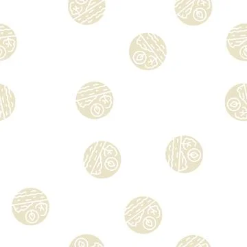 Landscape ecology glyph seamless pattern Ilustración de archivo