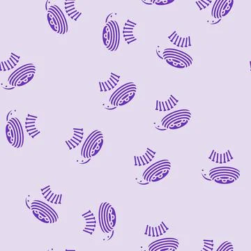 Landscape edging garden tool glyph seamless pattern Stock Illustration
