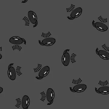 Landscape edging garden tool vector seamless pattern Stock Illustration