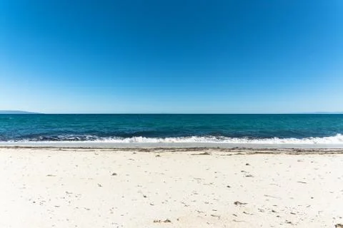 Landscape of empty tropical beach Stock Photos