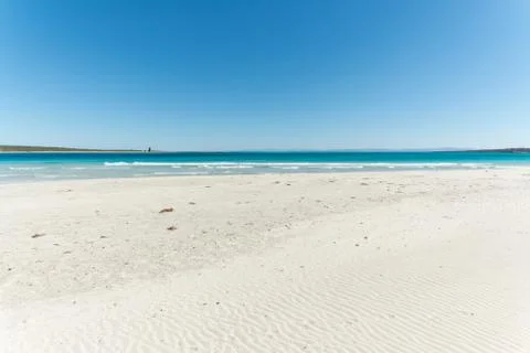 Landscape of empty tropical beach Stock Photos