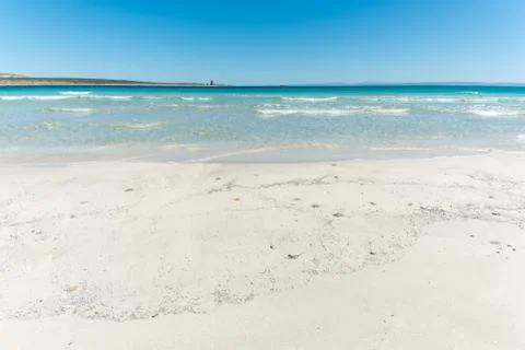 Landscape of empty tropical beach Stock Photos