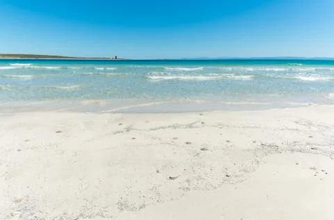 Landscape of empty tropical beach Stock Photos