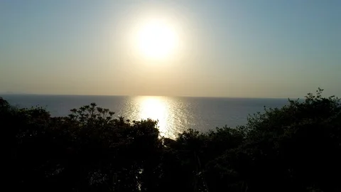 Landscape of the evening sea Stock Footage 86307815