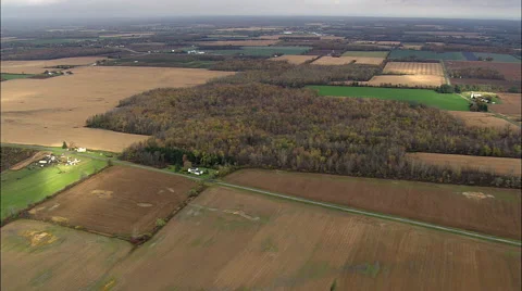 Landscape Of Farms Stock Footage 65425118