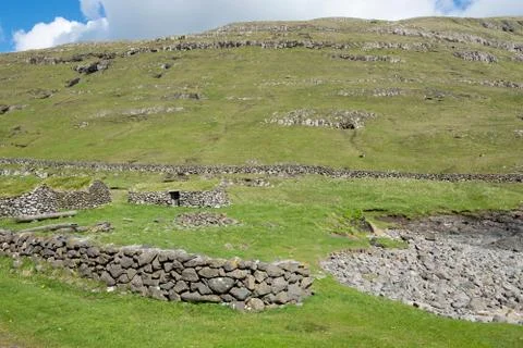 Landscape on the Faroe Islands Foto stock