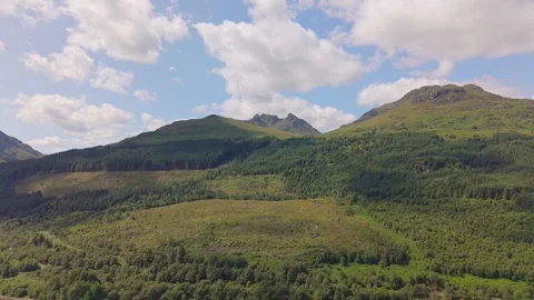 This landscape features the Arrochar Alps Stock Footage 340041644