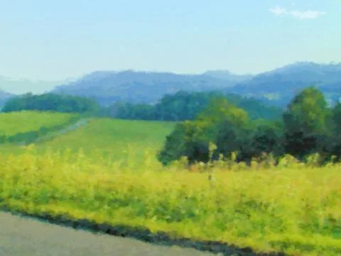 Landscape field Stock Illustration