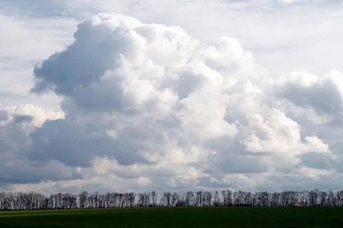 Landscape with fields Stock Photos