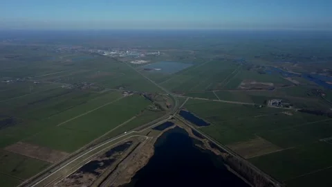 Landscape filmed with a drone 4k Stock Footage 168680748