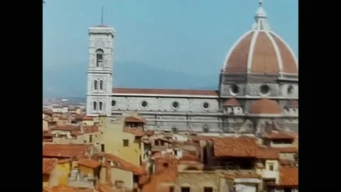 Landscape of florence in the 60s Video stock 202635987