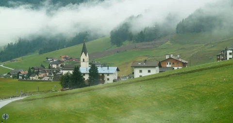 Landscape with fog Stock Footage 128701666